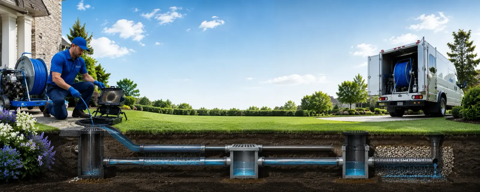 Outdoor drain cleaning information for Western, NE